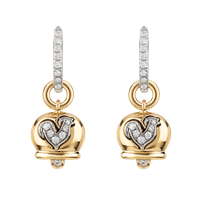 Solo pendiente Chantecler Mujer Campanelle in Oro Diamante 0.42 Ct 32558 - 32558